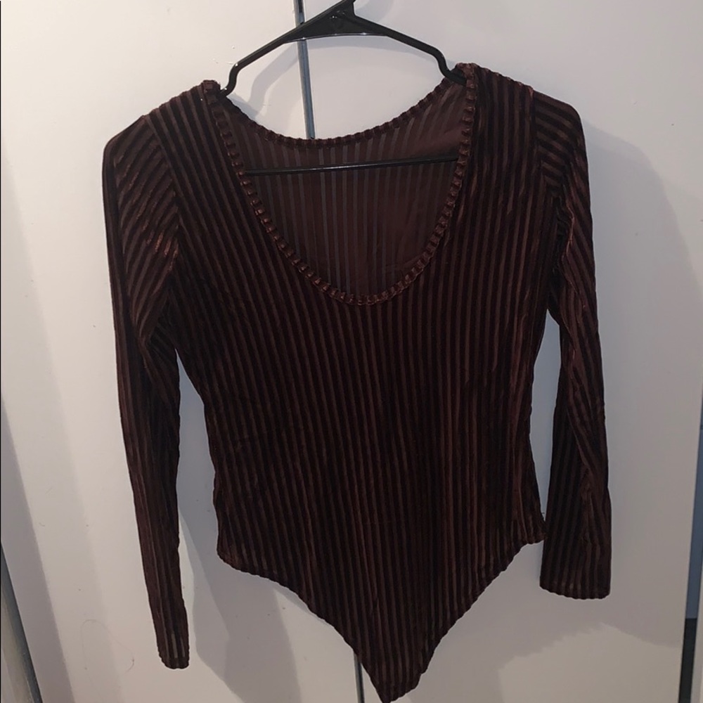 Velvet Brown bodysuit, pre owned